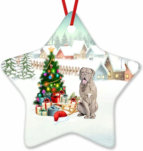 Vista 94 de Prezzy Airedale Terrier - Adorno para decoración de árbol de Navidad, regalos lindos para amantes de los perros, para familiares y amigos, nuevo