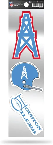 Vista 36 de Rico Industries Juego de calcomanías retro de fútbol americano de la NFL