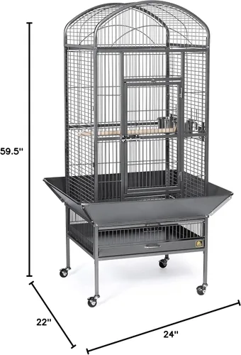 Vista 7 de Prevue Pet Products 34521 Dometop - Jaula para pájaros, grande, color negro