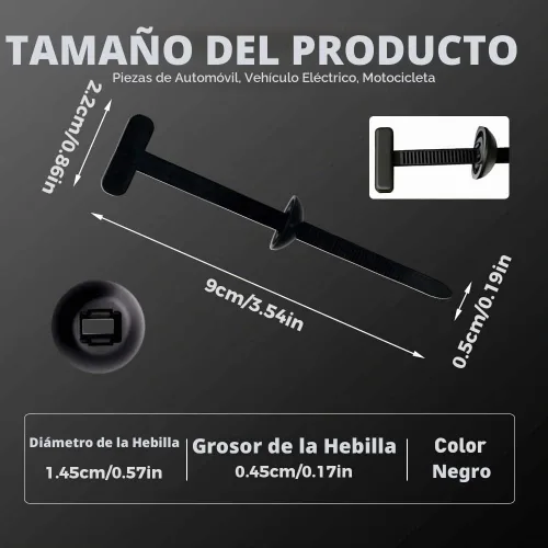 Vista 6 de Hebilla Universal de Brida de Cable de Nylon, 2026 Bridas de Nylon Autobloqueantes Mejoradas para Coches de Alta Resistencia, Nueva Hebilla