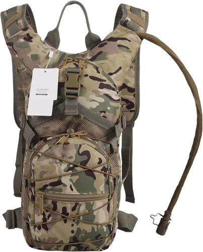 Vista 13 de Mochila de hidratación con vejiga de agua de 3L para senderismo y escalada