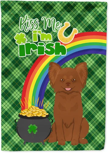 Vista 81 de Caroline's Treasures WDK4731GF - Bandera decorativa para jardín del día de San Patricio, color negro y tostado, Airedale Terrier, para jardín