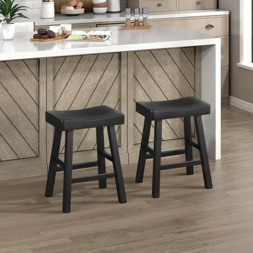 Vista 17 de Juego de mesa de bar Lexicon para 3, juego de mesa pequeña de cocina, mesa de isla de cocina con 3 taburetes de bar de silla de montar, juego