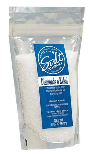 Vista 4 de Hawaiian Island Salt Company Condimento de sal marina (balsámico o kekai, bolsa de 8 onzas)
