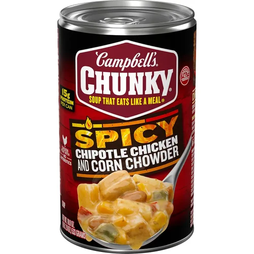 Vista 10 de Sopa espesa de Campbell’s Chunky, Healthy Request de pollo con maíz, lata de 18.8 oz (caja de 12)