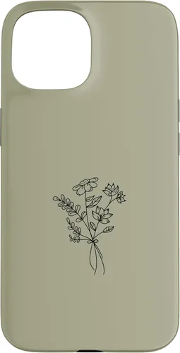 Vista 6 de Funda para iPhone 16 Wildlfower Floral Flower Khaki