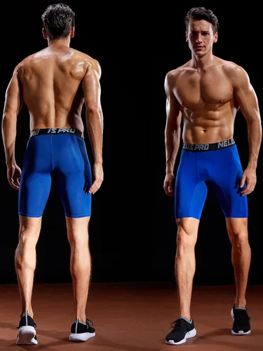Vista 4 de NELEUS Paquete de 3 pantalones cortos de compresión para hombre