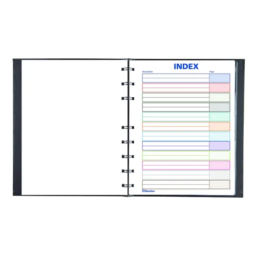 Vista 7 de Blueline Notepro - Cuaderno de composición negro, 9.25 x 7.25 pulgadas, 192 páginas rayadas (A9C.81)