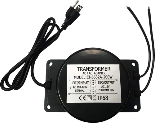 Vista 9 de Transformador de CA impermeable de 12 V 3 A, 36 W, fuente de alimentación LED de 110 V-120 V a 12 V CA, convertidor de voltaje, controlador LED
