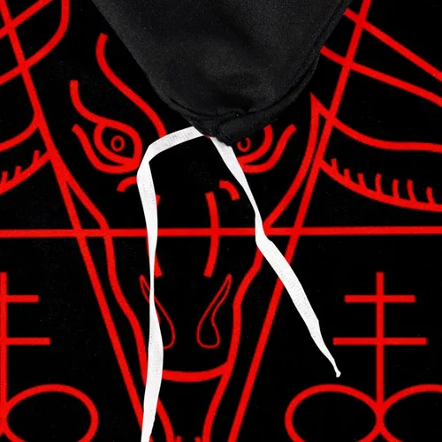 Vista 4 de Baphomet and Lucifer - Funda de edredón suave de 3 piezas para niños, juego de ropa de cama para niños, 1 funda de edredón + 2 fundas de almohada