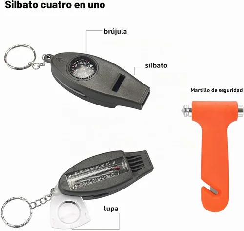 Vista 2 de Kit de emergencia en carretera para automóvil: Premium, con cables de puente, correa de remolque, etc