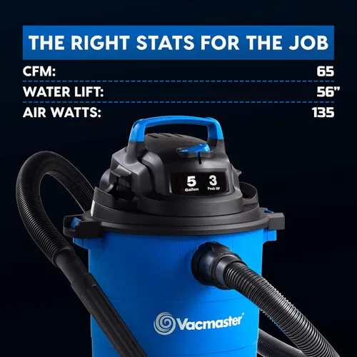 Vista 8 de Vacmaster Aspiradora húmeda/seca de 5 galones* 3 HP de potencia máxima – VOC507PF 0101