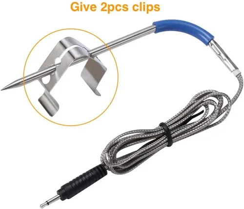 Vista 5 de Sonda de carne de repuesto para Weber iGrill 2 Termómetro con 2 clips de sonda para Weber iGrill Mini & iGrill 3 & iGrill Pro Sonda de repuesto