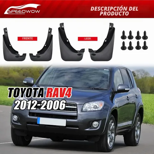 Vista 6 de SPEEDWOW Guardabarros Protectores contra Salpicaduras Compatible con Toyota RAV4 2006-2012 (con Ensanchadores de Guardabarros), Delanteros
