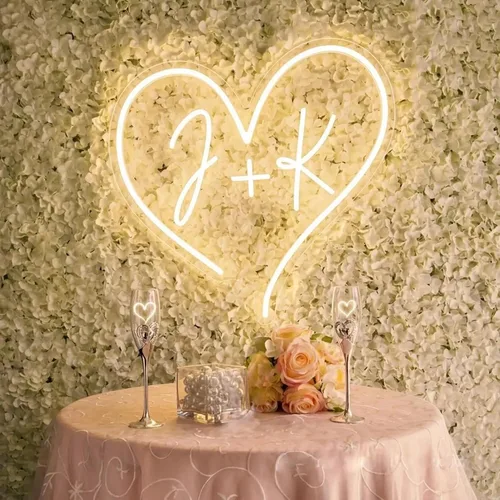 Vista 7 de Letrero de neón personalizado, letrero de neón con nombre personalizado para decoración de pared, luz de neón LED personalizable para dormitorio