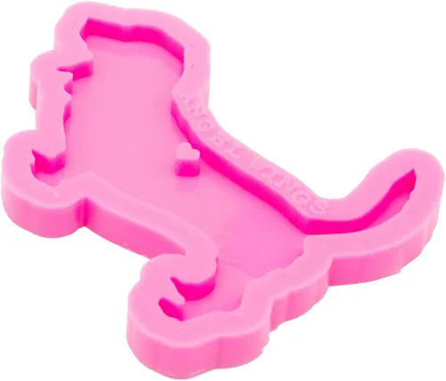 Vista 5 de Molde de silicona superbrillante Basset Hound llavero DIY lindo collar de perro joyería de resina epoxi molde de silicona llavero colgante resina
