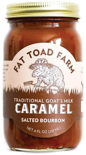 Vista 11 de Fat Toad Farm - Salsa de Caramelo Tradicional de Leche de Cabra/Cajeta, Original, Sin Gluten, 8 fl oz Cajeta tradicional, sin gluten, textura