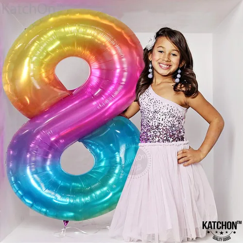 Vista 178 de KatchOn Globo negro del número 1 de 40 pulgadas, globo de feliz cumpleaños Large Mylar Number One Balloon for 1st Birthday Decorations, Foil