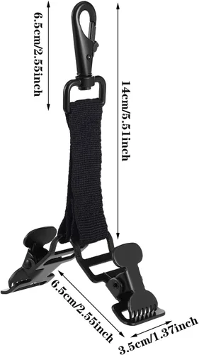 Vista 2 de Yingzhao 2 Pieces Firefighter Glove Clip for Work Safety Glove Holder Strap Belt Clip for Work Firefighter Rescue