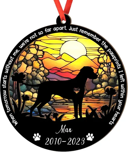 Vista 53 de Adorno personalizado para atrapasoles de sabueso afgano, adorno de Navidad de sabueso afgano – Regalo para perro amante, sabueso afgano