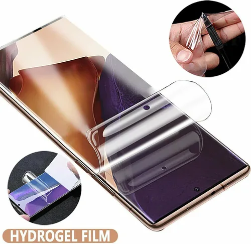 Vista 5 de Paquete de 3 películas de hidrogel con herramienta de fácil instalación para Samsung Galaxy Note 8, protector de pantalla de TPU suave transparente