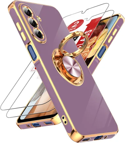 Vista 154 de LeYi Funda para iPhone XR: con Protector de Pantalla de Vidrio Templado [Paquete de 2] Soporte de Anillo Giratorio de 360°, Soporte Magnético