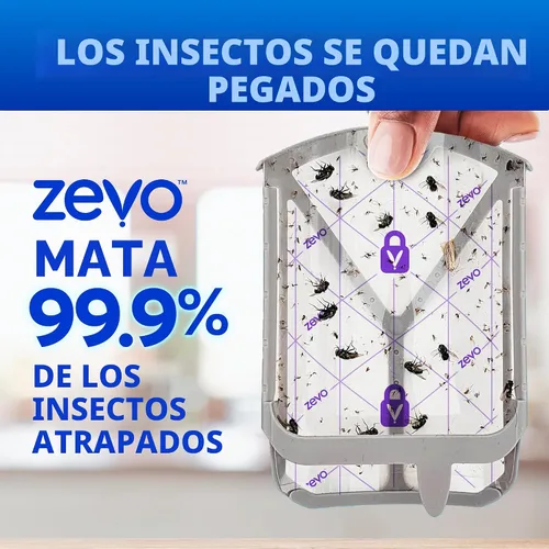 Vista 5 de Zevo Cartuchos de Recarga Oficiales para Trampa de Insectos Voladores - Compatible con la Trampa Zevo y la Trampa para Moscas MAX para Interiores