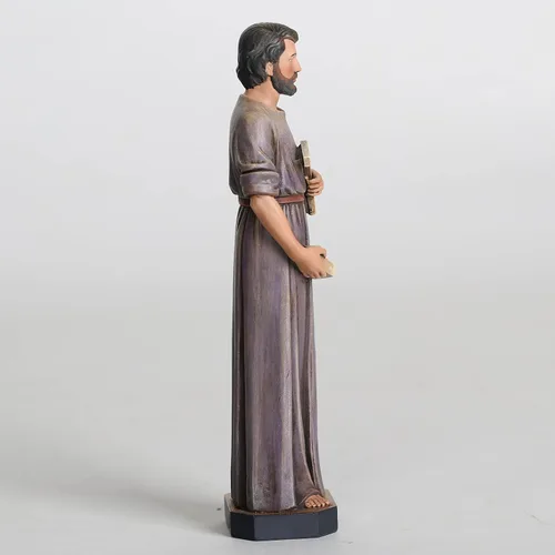 Vista 8 de BC - Estatua católica de San José del trabajador, figura de San José de 6 pulgadas de alto, guía y protección para familiares y viajeros, regalos