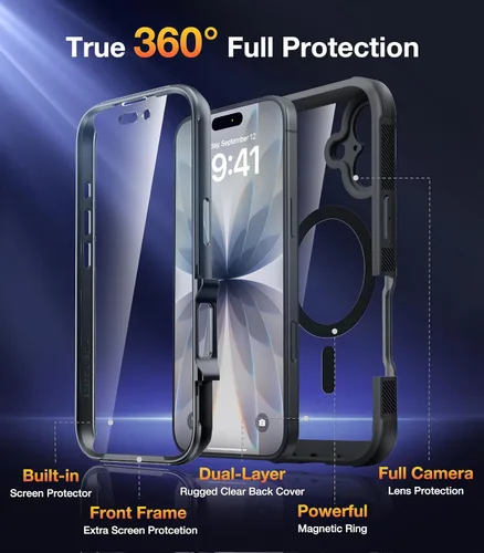 Vista 584 de DIACLARA - Funda transparente compatible con iPhone XR 6.1 pulgadas 2018
