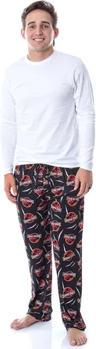 Vista 2 de INTIMO Jurassic Park - Pantalones de pijama para hombre, diseño de dinosaurio