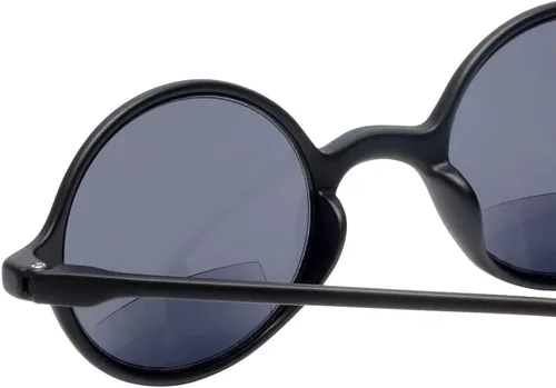 Vista 4 de Calabria 721SB Flexie - Gafas de sol bifocales redondas para hombres y mujeres, lentes de sol de lectura bifocales, flexibles, delgadas, ligeras