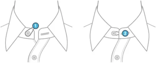 Vista 5 de Extensores de cuello para camisas de hombre, extensor de botones, extensor de cuello para camisa de vestir para hombres, paquete de 2