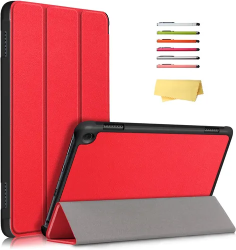 Vista 13 de Funda tipo folio para Amazon Kindle Fire HD 8 y Fire HD 8 Plus (se adapta tanto a 12ª/10ª generación, 2022/2020) con soporte inteligente de piel