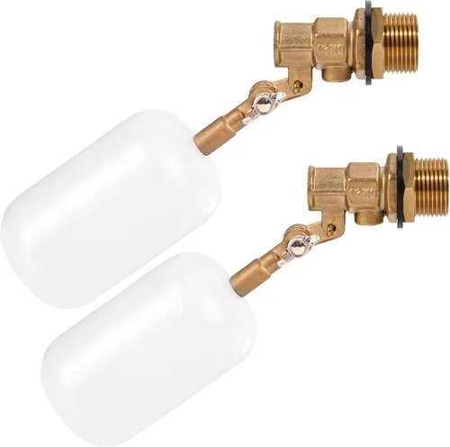 Vista 8 de Válvula de flotador de 1/2 pulgada de latón con brazo ajustable Válvula de control de nivel de agua de 60 PSI llenado y apagado automático