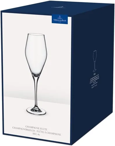 Vista 4 de Villeroy & Boch La Divina - Copa de champán, juego de 4 vasos de vidrio