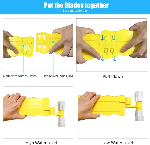 Vista 4 de NICENICY Brazo de desnatador de piscina, protector de desnatador de piscina, desnatador de piscina manos libres para recoger escombros, se adapta a