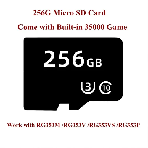 Vista 2 de Tarjeta Micro SD 256G para RG353M/RG353V/RG353VS/RG353P