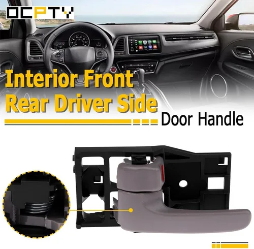 Vista 2 de OCPTY Manijas de puerta interiores delanteras y traseras del lado izquierdo del conductor de repuesto para Toyota Sequoia 2001-2007 para Toyota