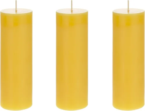 Vista 5 de Mega Candles 1 vela perfumada de citronela sólida, vela de cera vertida a mano de 2 x 3 pulgadas, uso en interiores y exteriores, campamento