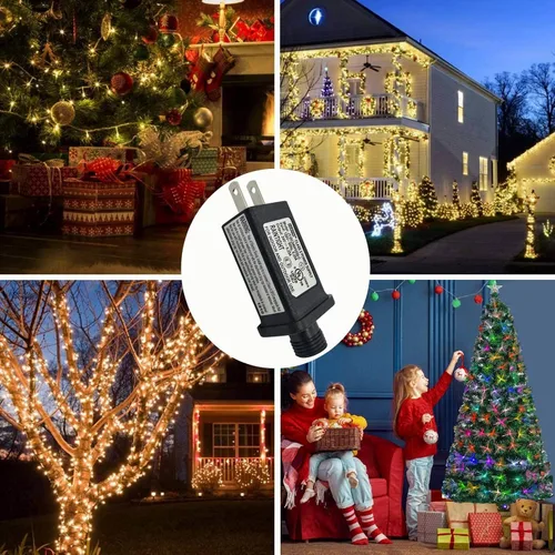 Vista 7 de Controlador de transformador LED de 24 V, fuente de alimentación clase 2, impermeable IP44, transformador de bajo voltaje, enchufe estadounidense