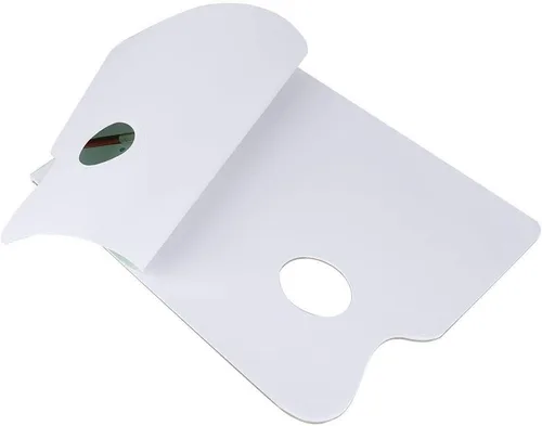 Vista 6 de 35 hojas de papel de paleta, paleta de mezcla de pintura A4, paleta de papel, almohadilla de pintura acrílica, suministros de mezcla para acuarela