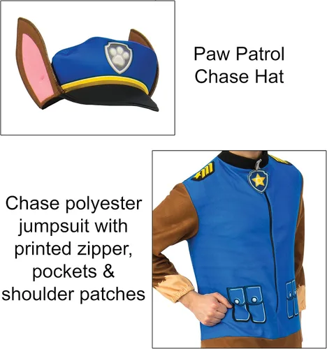 Vista 2 de Rubies Mono de Chase para hombre de Paw Patrol para adultos Multicolor