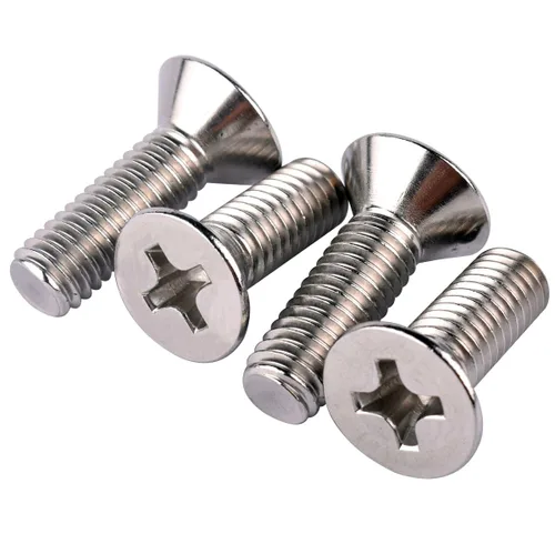 Vista 18 de 20 piezas de tornillos de máquina Phillips de cabeza avellanada plana de 1/4-20 x 1-1/2" UNC, acero inoxidable 304 18-8, rosca completa, rosca gruesa