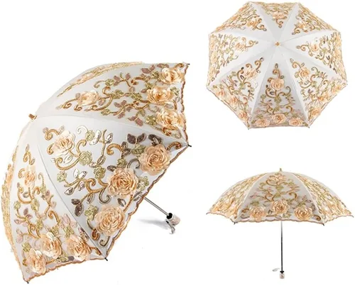 Vista 63 de Honeystore - Parasoles de encaje de flores para fiesta de boda, paraguas nupcial de encaje