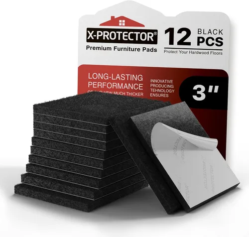 Vista 10 de X-PROTECTOR Almohadillas de Fieltro para Muebles - 32 PCS de 1 1/2" Protectores de Piso para Patas de Sillas y Muebles - ¡Protege Tus Pisos