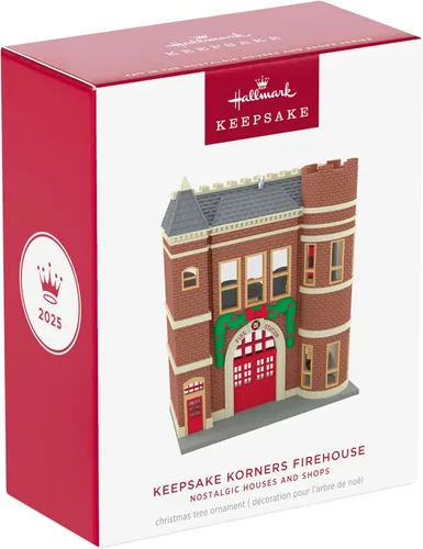 Vista 7 de Hallmark Keepsake Adorno de Navidad, Nostálgico Casas y Tiendas Recuerdo Korners Firehouse
