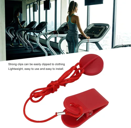 Vista 3 de Pilipane Cinta de correr universal con imán de seguridad, cinta de correr universal, bloqueo magnético de parada de emergencia, accesorios