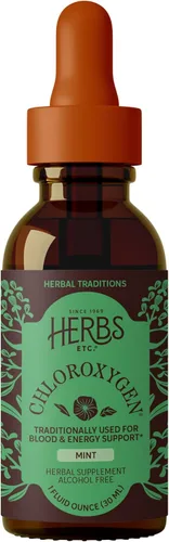 Vista 8 de Herbs Etc. ChlorOxygen - Concentrado de clorofila de menta sin alcohol, extracto líquido de clorofila en gotas de clorofila líquida, desintoxicante