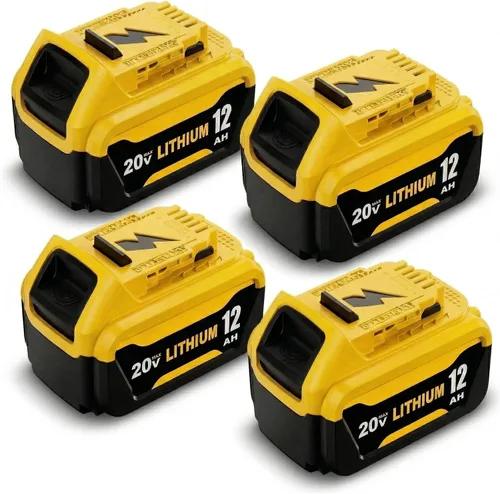 Vista 8 de Paquete de 2 repuestos de 12000 mAh para batería Dewalt 20V MAX y cargador DCB102