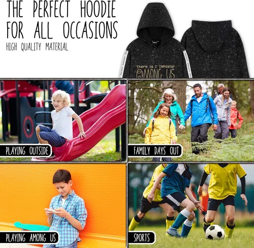 Vista 6 de Among Us Sudadera con capucha para niños - Sudaderas con capucha para niños - Impostor